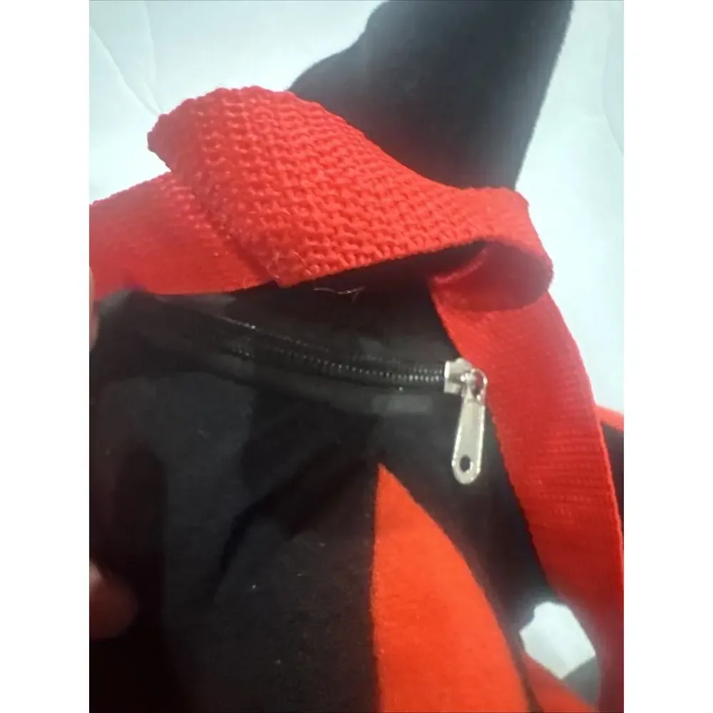 Shadow The Hedgehog Plush Mini Backpack Sonic Official Licensed Red Black Bag